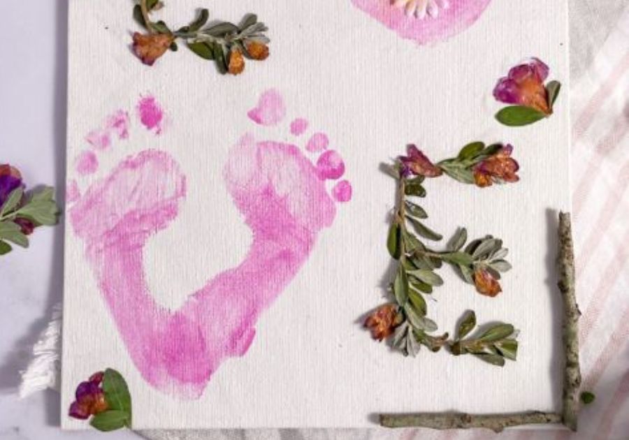 Handprint and Footprint Flowers: