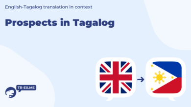 Prospect in Tagalog