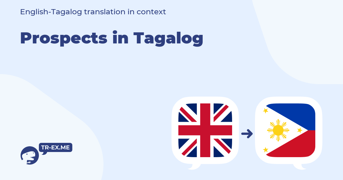 Prospect in Tagalog