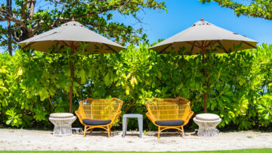 Garden Covered Seating Area