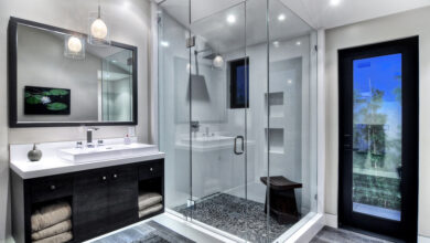 Black and Grey Bathroom