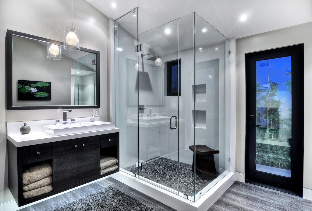 Black and Grey Bathroom