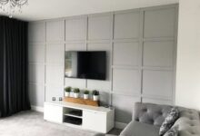 wall panelling living room
