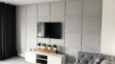 wall panelling living room