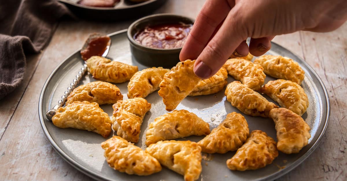 cheese and onion pasties