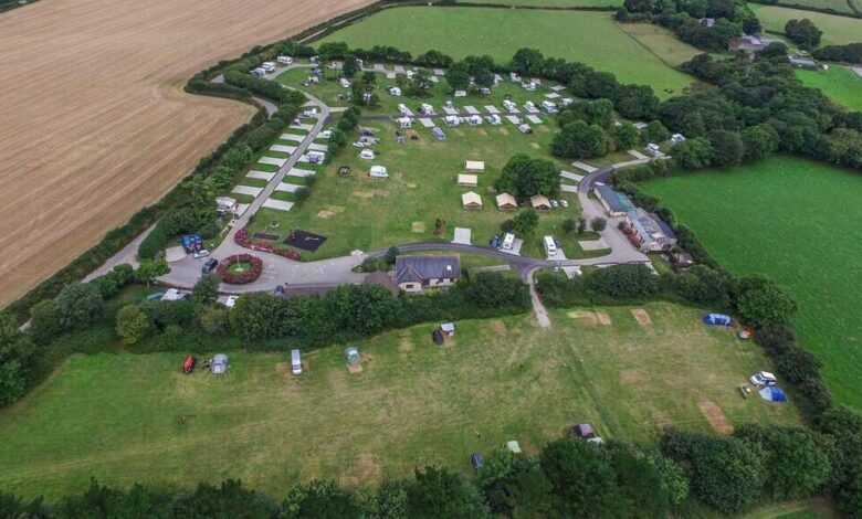 veryan camping and caravanning club site