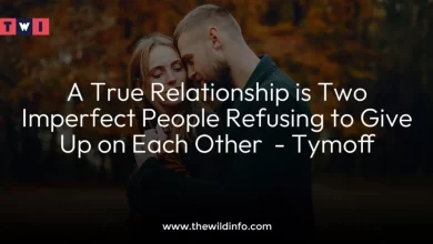 A True Relationship Is Two Imperfect People Refusing - Tymoff