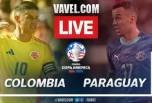 Colombia National Football Team vs Paraguay National Football Team Timeline